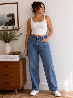 Vintage Sam & Libby High Rise Mom Jeans 90s Medium Wash Denim Size 13/14 ✨